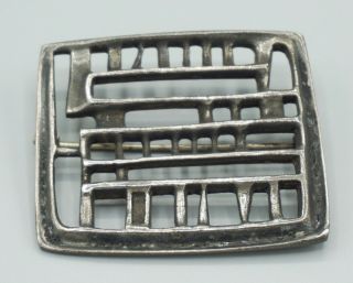 Vtg David Andersen Da Norway Sterling Silver Modernist Pin Brooch 254