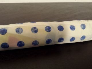 Vintage SWATCH WATCH UMBRELLA - White With Blue Polka Dots - VERY RARE - 8
