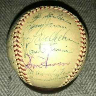 1953 York Giants Vintage Baseball Team 26 Signed Hoyt Wilhelm Monte Irvin
