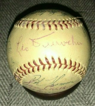 1953 York Giants Vintage Baseball Team 26 Signed Hoyt Wilhelm Monte Irvin 2