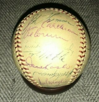 1953 York Giants Vintage Baseball Team 26 Signed Hoyt Wilhelm Monte Irvin 3