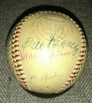 1953 York Giants Vintage Baseball Team 26 Signed Hoyt Wilhelm Monte Irvin 5