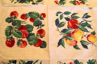 Vintage Kitchen Tablecloth 1940 