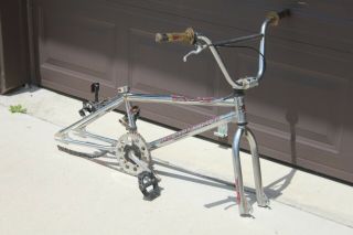 Vintage Diamondback Db Viper Chrome Frame Bmx Bike 20 "