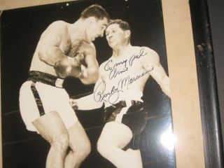 ROCKY MARCIANO Signed Photo The Ring RARE Boxing Autograph Authentic Auto Framed 2