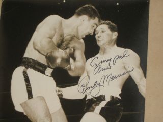 ROCKY MARCIANO Signed Photo The Ring RARE Boxing Autograph Authentic Auto Framed 7