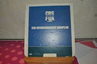 Vintage Cbs Fox Video Ced Entertainment Sampler Disc 1983