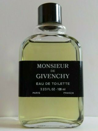 Vintage Monsieur De Givenchy Bottle 109ml Eau De Toilette Splash