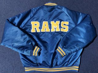Vintage Los Angeles Rams Chalk Line Jacket Spell Out Starter Jacket 80s 90s Nfl