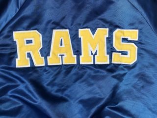 Vintage Los Angeles Rams Chalk Line Jacket Spell Out Starter Jacket 80s 90s NFL 6