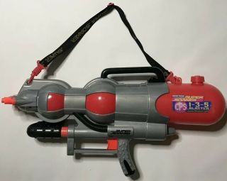 Soaker By Larami Cps 1 - 3 - 5 Multi - Stream Squirt Gun W/strap Vintage 2000