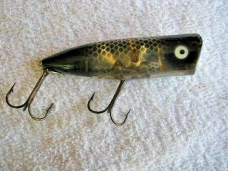 Extra Rare Old Vintage Heddon Chugger Spook Topwater Lure Lures Awesome Pattern 2
