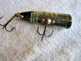 Extra Rare Old Vintage Heddon Chugger Spook Topwater Lure Lures Awesome Pattern 3