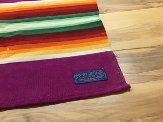 Vintage Antique PENDLETON Beaver State Robes & Shawls Serape BLANKET 66 