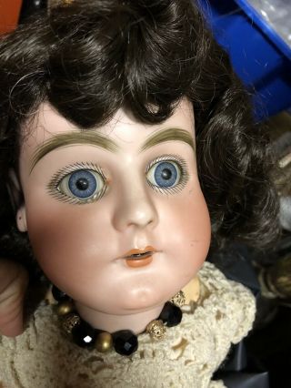 Vintage Large Handwerck 15 79 DEP Germany Doll 26” Estate Find Bisque Head 2