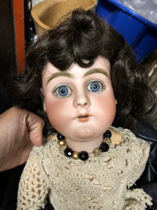 Vintage Large Handwerck 15 79 DEP Germany Doll 26” Estate Find Bisque Head 6