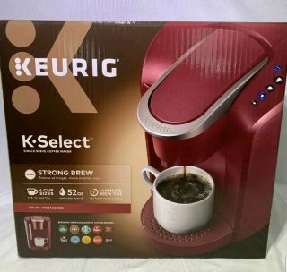 Keurig K - Select Single Serve K - Cup Pod Coffee Maker K80 Vintage Red