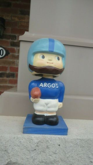 Stunning Vintage Toronto Argos Early Bobblehead Japan Cfl