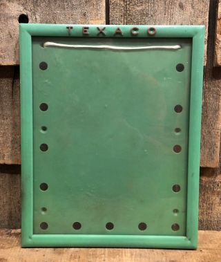 Vintage Texaco 50’s Gas Service Station Gas Oil Sign Frame Holder Display