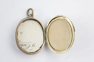 3 x Antique Rolled Gold ENAMEL LOCKETS inc.  Seed Pearl,  Victorian,  Regard 4