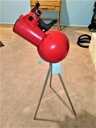 Vintage Edmund Scientific Astroscan Telescope With Stand And Extra Lens