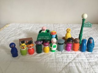 Vintage Fisher Price Sesame Street Little People Muppets Characters