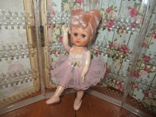 Vintage Virga Schiaparelli Lollipop - Pink Ballerina 8 1956 - Hard Plastic Ginny Era
