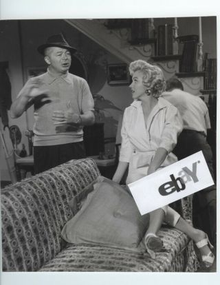 Marilyn Monroe Billy Wilder Seven Year Itch On Set Candid Rare Vintage