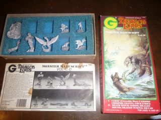Vintage Grenadier Dragon Lords Monster Manuscript Vo.  Ii - 1986 - D&d