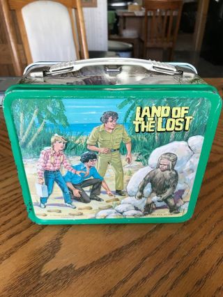 VINTAGE 1975 LAND OF THE LOST LUNCHBOX AND THERMOS. 3