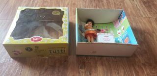 Vintage Rare HTF Barbie Tutti doll Cookin Goodies set 3559 w stove pot doll box 2