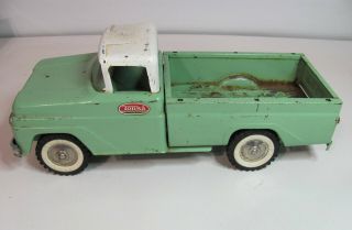 Vintage Tonka Green Pick Up Truck Pressed Steel 4