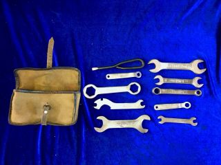 Vintage Triumph Motorcycle Tool Kit Wrenches