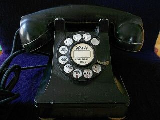 Vintage Antique Western Electric Black Rotary Dial Telephone