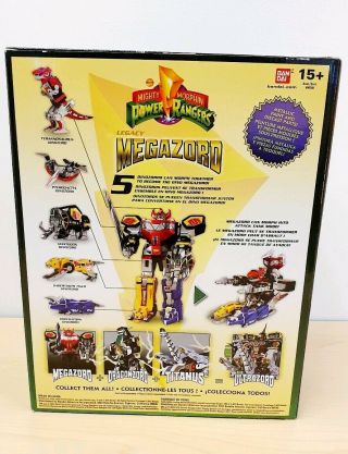 Mighty Morphin Power Rangers Legacy Megazord Complete Rare MMPR 2