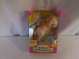 My Real Little Nursery Baby Doll By Galoob,  Very Rare In The Box 1997 Vintag