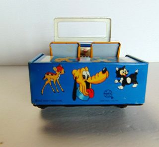 Disneyland JEEP Disney (Tin,  Pressed Metal) Mickey Mouse Vintage Marx Toys 4