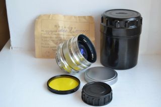 Mir - 1 2,  8/37 M39 Silver Rare Lens Grand Prix Brussel S/n 009161,  Complete Set