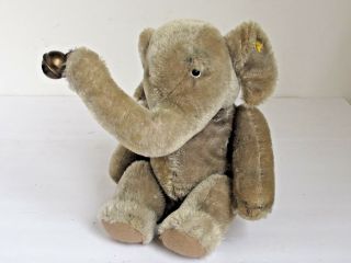 Vintage Steiff Elephant With Bell 1950 