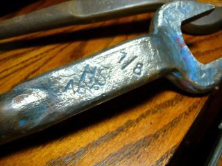 American Bridge “CLEAN” Spud Wrench 7/8” HS Vintage Structural Iron Work,  Plus 1 2