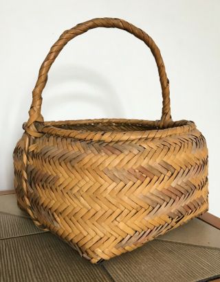 Choctaw Basket Large Vintage Native American Indian Gathering Basket