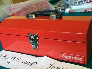 Supreme Toolbox F/w 14 Red Rare Box Logo