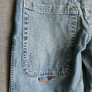 Vintage JNCO Slacker Baggy Fit Mens Jeans Sz 34 x 33 Stonewashed Big Back Pckts 7