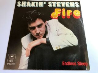 Shakin’ Stevens Very RARE “FIRE” Holland Only 7” STUNNING 12