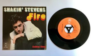 Shakin’ Stevens Very RARE “FIRE” Holland Only 7” STUNNING 2