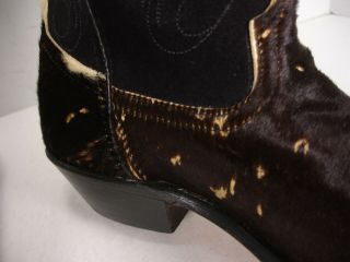 VINTAGE CODE WEST 51023 COWHIDE SUEDE COWBOY WESTERN BOOTS WOMEN ' S 7.  5 M 8