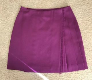 Versus By Gianni Versace Made In Italy 100 Wool Skirt Fully Lined Vintage It 38