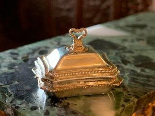 Vintage Peter Acquisto Sterling Silver Miniature Dollhouse Covered Entree Dish