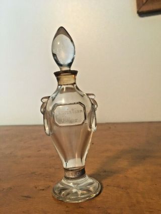 Vintage Miss Dior Chistian Dior Baccarat Style Perfume Bottle Empty
