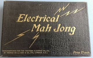 Vintage Playing Cards 1924 British Empire Exhibition Electrical Mah Jong